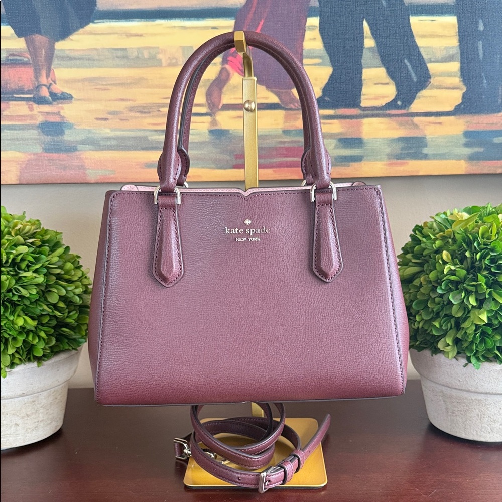KATE SPADE ♠️ New York "Tippy" SMALL TRIPLE COMPARTMENT SATCHEL BAG 🌟EUC🌟 - Picture 5 of 17